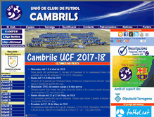 Tablet Screenshot of cambrilsucf.cat